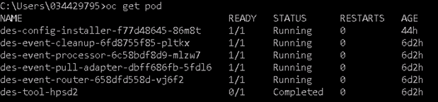 Command to check the pod installation Command to check the pod installation