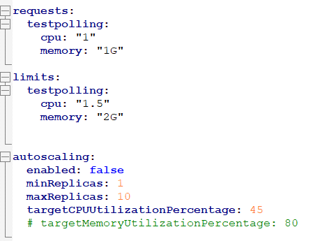 Range of memory and cores Range of memory and cores