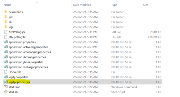 Log properties file Log properties file