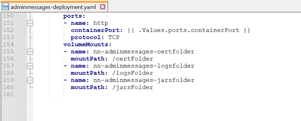Configure the container instance of mount location Configure the container instance of mount location