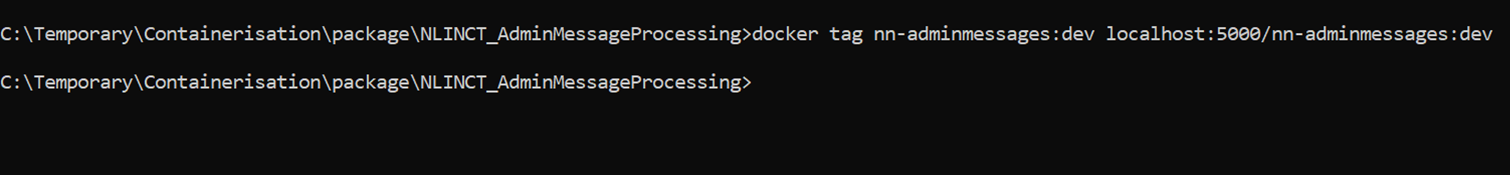 Tag and push the images Tag and push the images