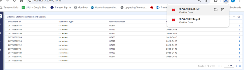 Downloaded Documents