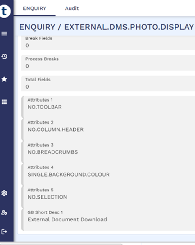 ENQUIRY I EXTERNAL.DMS.PHOTO.DISPLAY