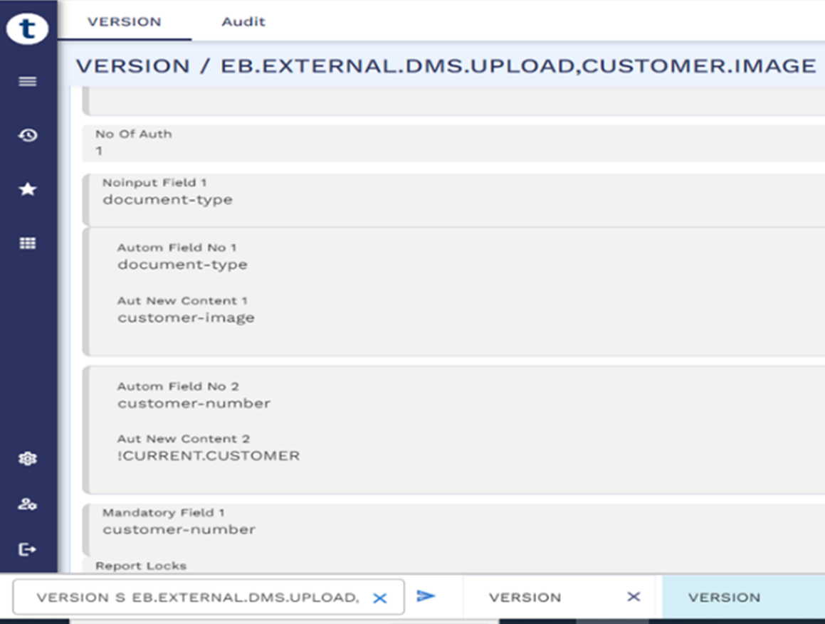 VERSION I EB.EXTERNAL.DMS.UPLOAD,CUSTOMER.IMAGE