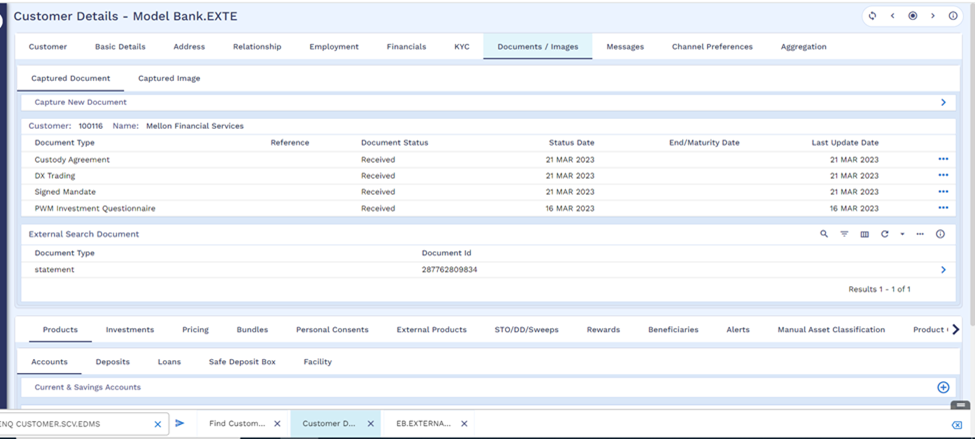 Check account details 